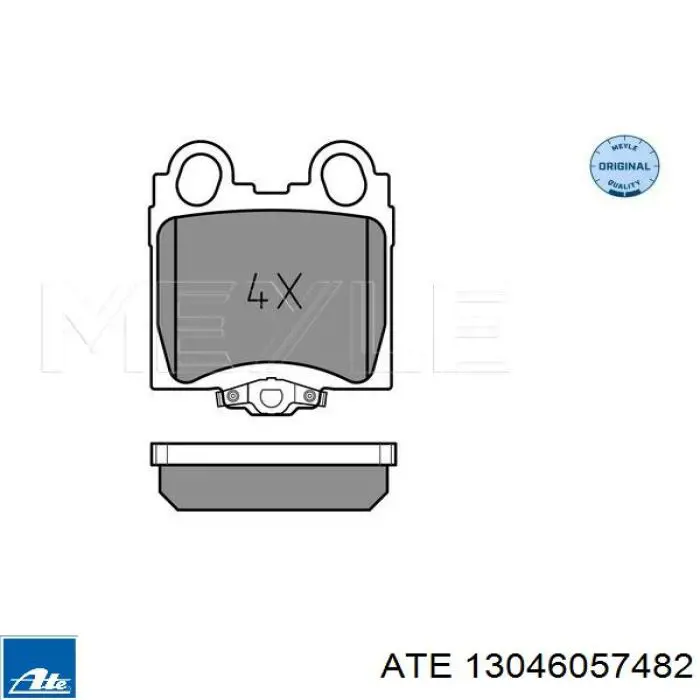 Задние дисковые колодки ATE 13046057482