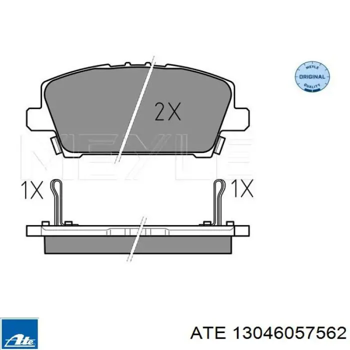 Передние тормозные колодки 13046057562 ATE