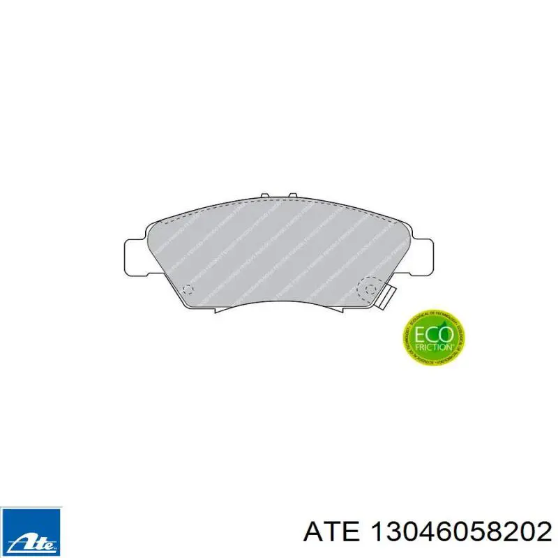 Купить 13046058202 ATE Колодки тормозные