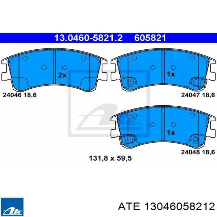 Колодки ATE 13046058212 цена, от 24.78 USD