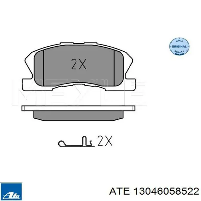 Передние тормозные колодки 13046058522 ATE