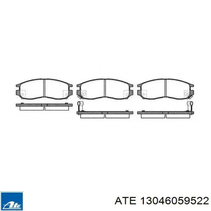 Тормозные колодки ATE 13046059522