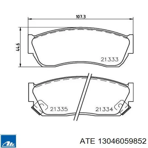 Тормозные колодки ATE 13046059852