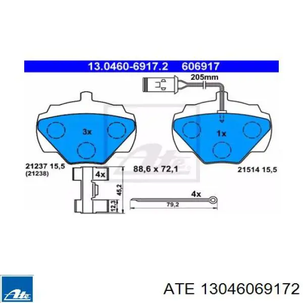 Задние тормозные колодки STC9189 Land Rover