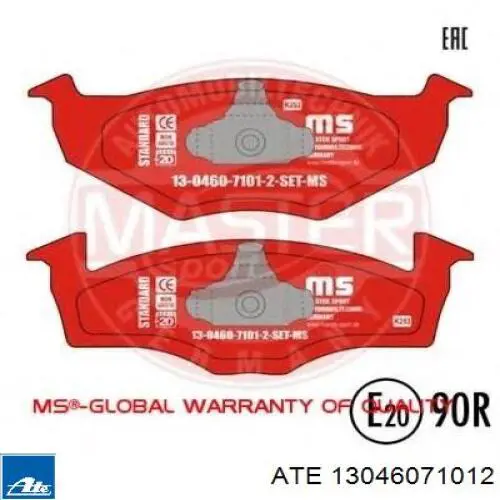 Колодки ATE 13046071012 цена, от 17.22 USD