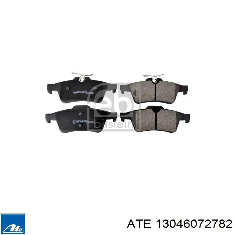 Купить 13046072782 ATE Колодки тормозные задние, дисковые