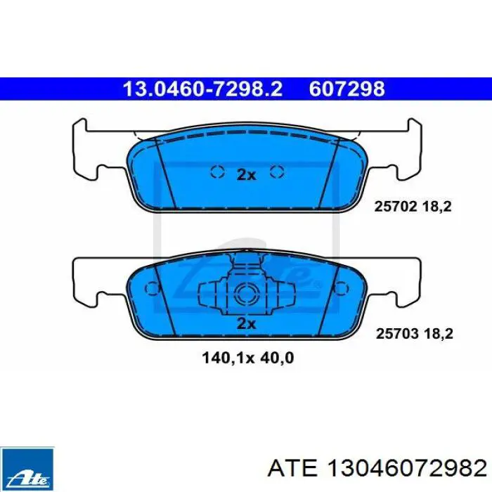 Sapatas do freio dianteiras de disco ATE 13046072982 preço, a partir de 46,75 USD