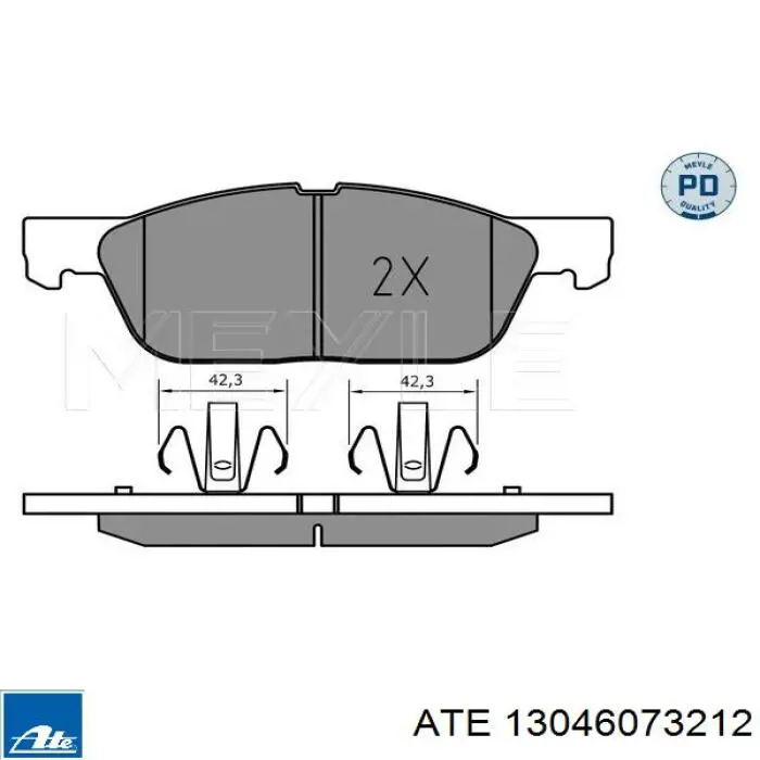 Колодки ATE 13046073212 цена, от 86.03 USD