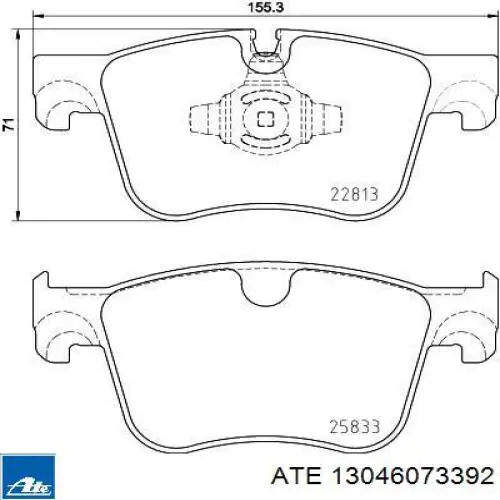 Колодки ATE 13046073392 цена, от 74.55 USD