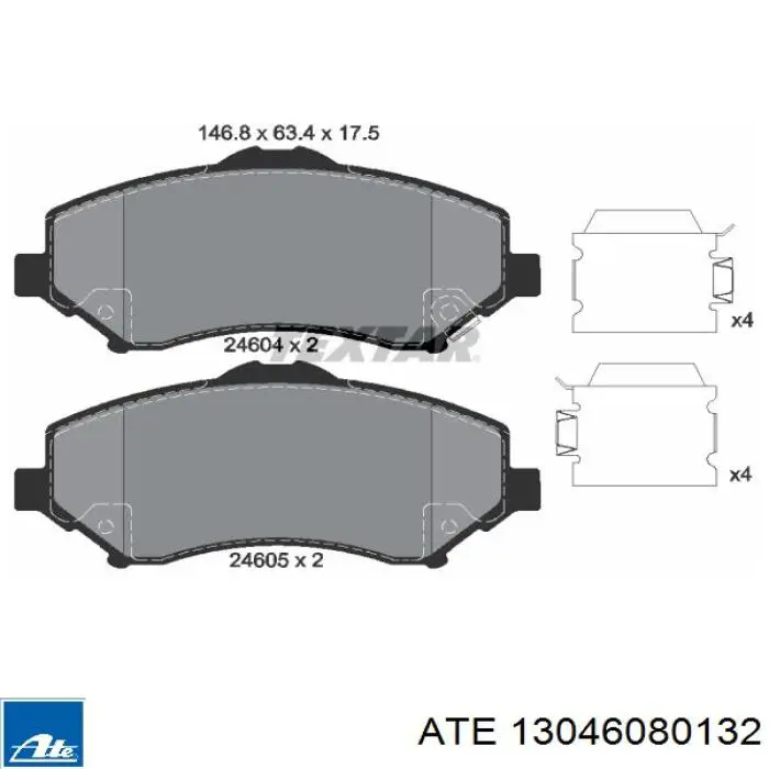 Купить 13046080132 ATE Колодки тормозные