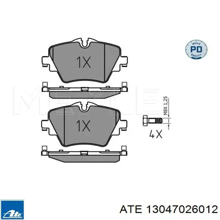 Колодки ATE 13047026012 цена, от 154.02 USD