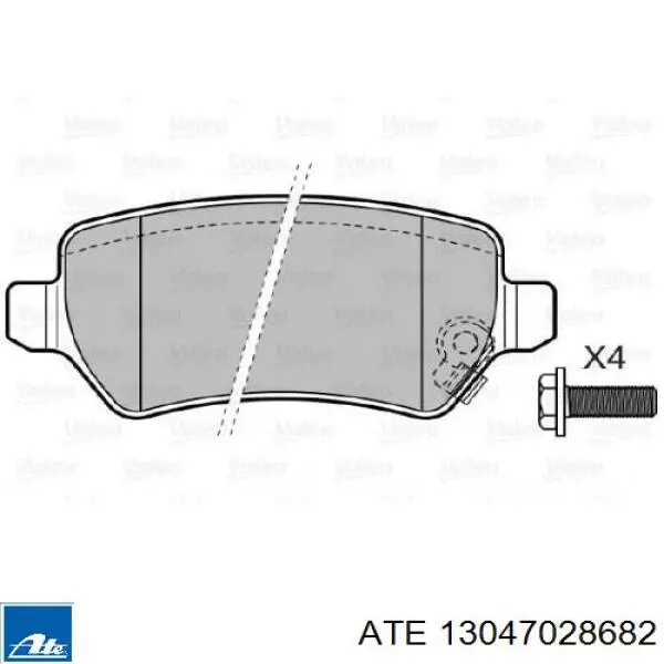 Колодки дисковые  ATE 13047028682 цена, от 18.49 USD