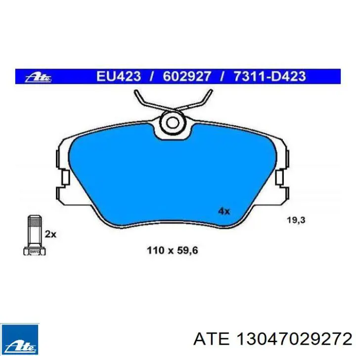 Колодки ATE 13047029272 цена, от 20.06 USD