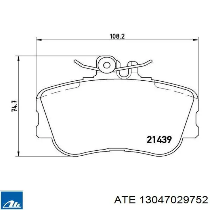 Колодки ATE 13047029752 цена, от 30.80 USD