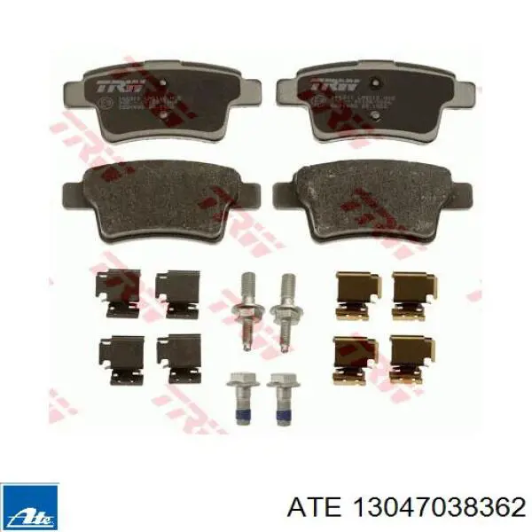 Колодки дисковые  ATE 13047038362 цена, от 24.90 USD