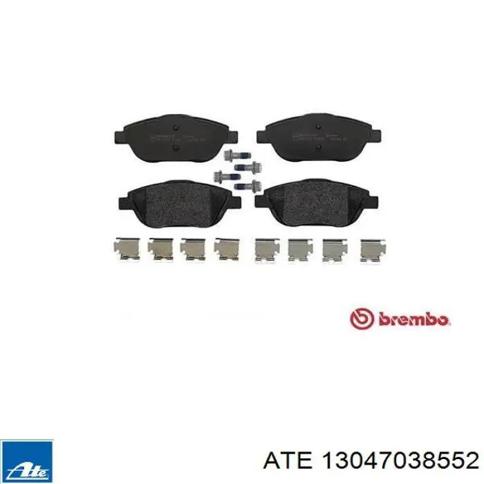 Передние тормозные колодки 13047038552 ATE