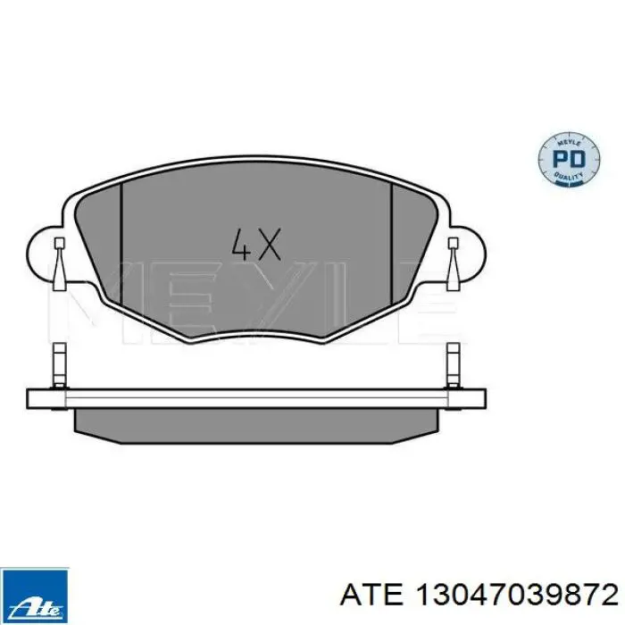Колодки ATE 13047039872 цена, от 21.39 USD