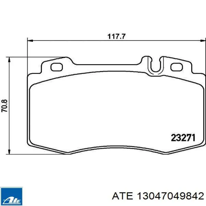 Колодки ATE 13047049842 цена, от 29.03 USD