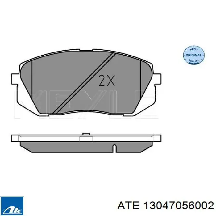 Передние тормозные колодки 13047056002 ATE