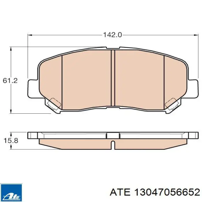 Купить 13047056652 ATE Колодки тормозные