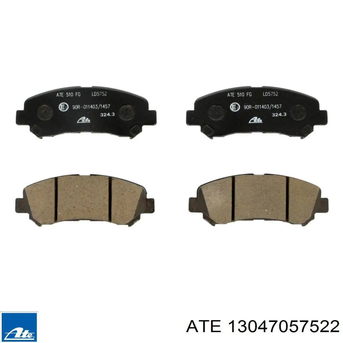 Передние тормозные колодки 13047057522 ATE