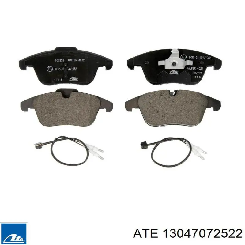 Колодки ATE 13047072522 цена, от 46.75 USD