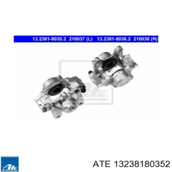 Суппорт тормозной задний левый 13238180352 ATE