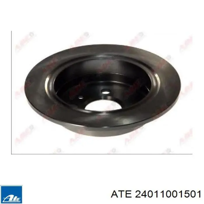 Задний тормозной диск ATE 24011001501 цена, от 29.82 USD