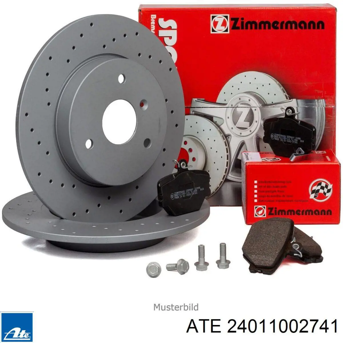 Задний тормозной диск ATE 24011002741 цена, от 42.00 USD