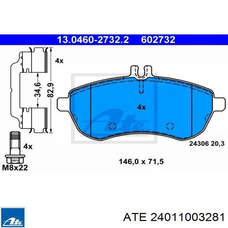 Задний тормозной диск ATE 24011003281 цена, от 51.44 USD
