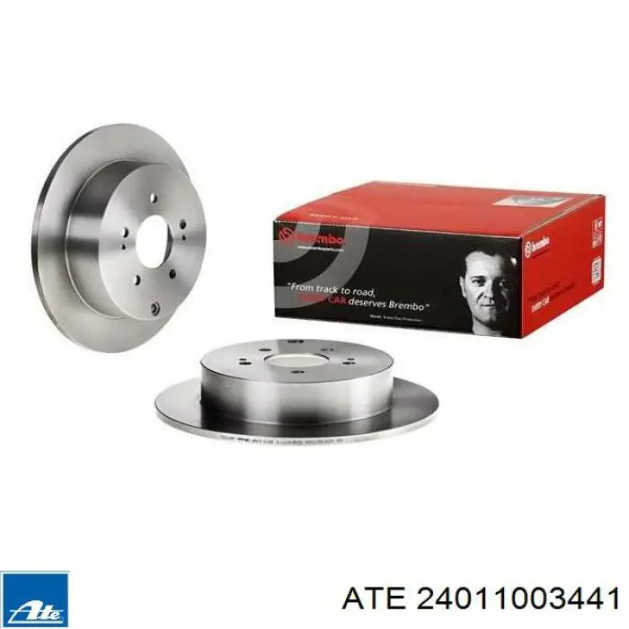 Задний тормозной диск ATE 24011003441 цена, от 42.59 USD