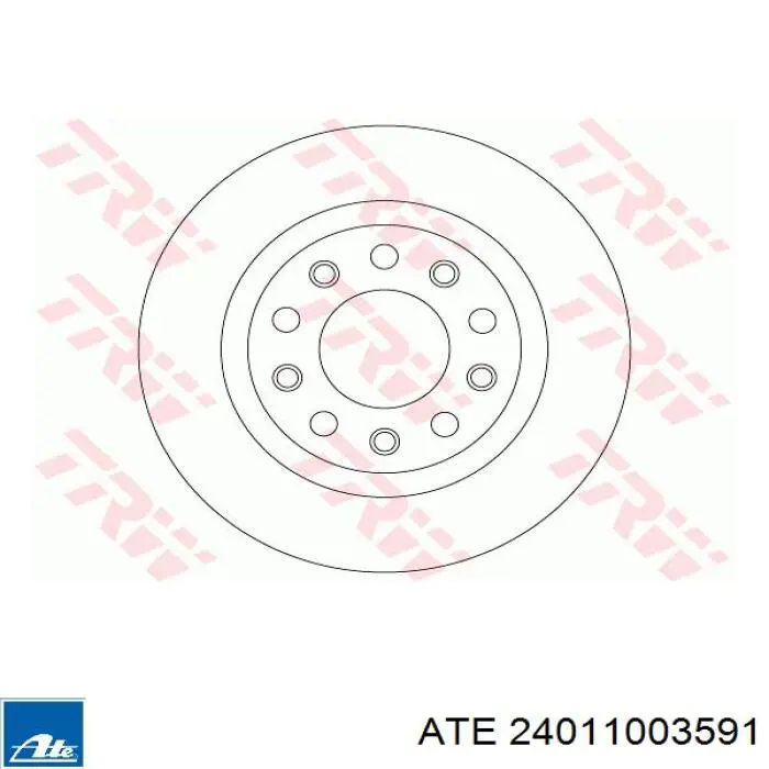 Купить 24011003591 ATE Диск тормозной задний