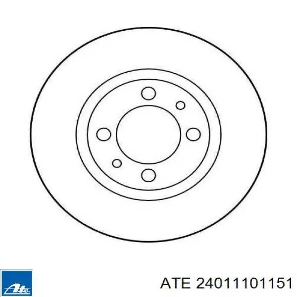Купить 24011101151 ATE Ротор тормозной