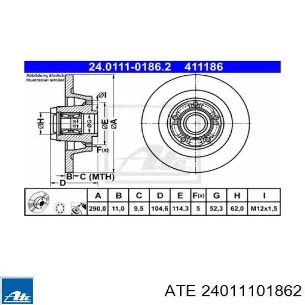 Тормозные диски BG9411RSC Delphi