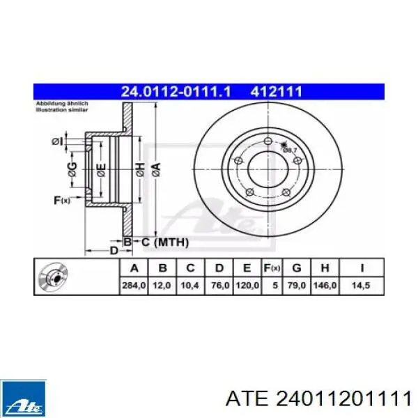 Передние тормозные диски 34111151632 BMW