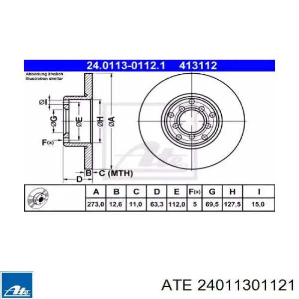 Передние тормозные диски 1154200172 Mercedes