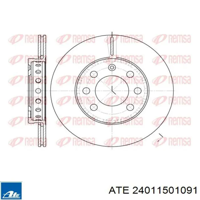 Тормоз дисковый передний ATE 24011501091 цена, от 23.60 USD