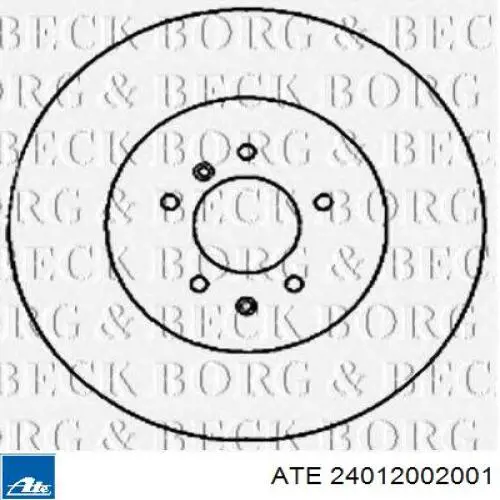Задний дисковый тормоз ATE 24012002001