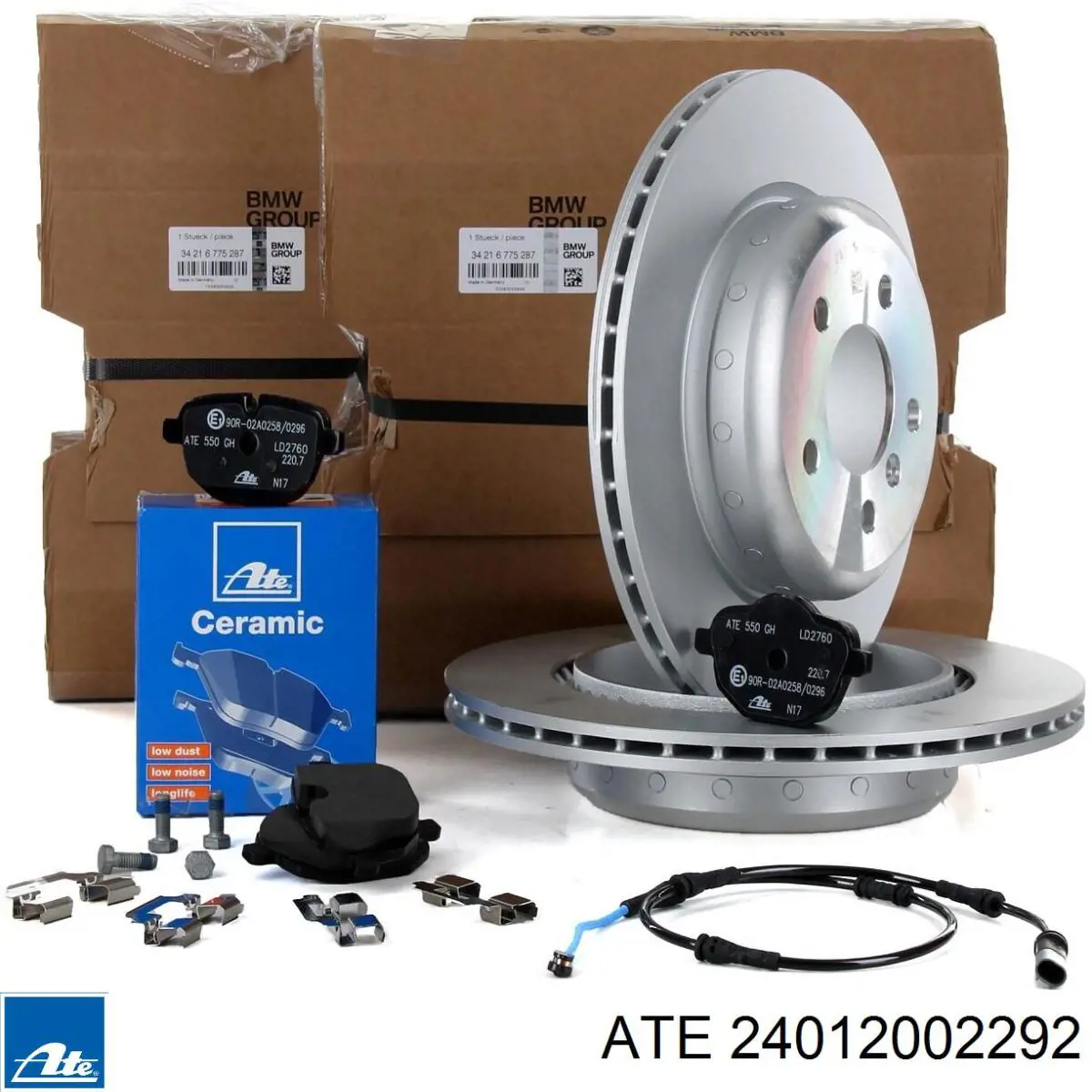 Задний тормозной диск ATE 24012002292 цена, от 144.89 USD