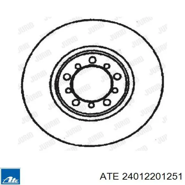 Передние тормозные диски 24012201251 ATE