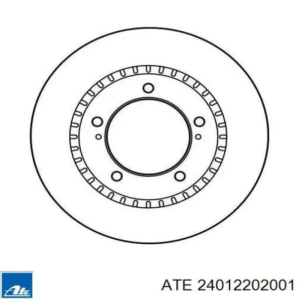 Передний тормозной диск ATE 24012202001