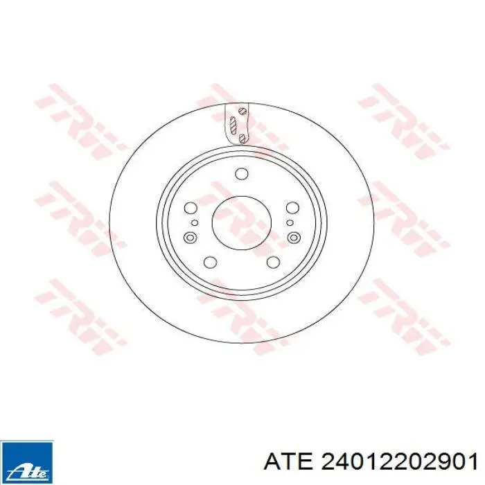 Freno de disco delantero 24012202901 ATE