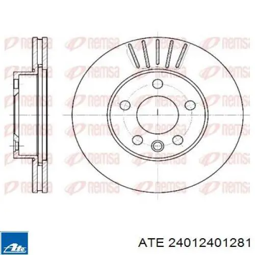 Тормоз дисковый передний ATE 24012401281 цена, от 61.47 USD