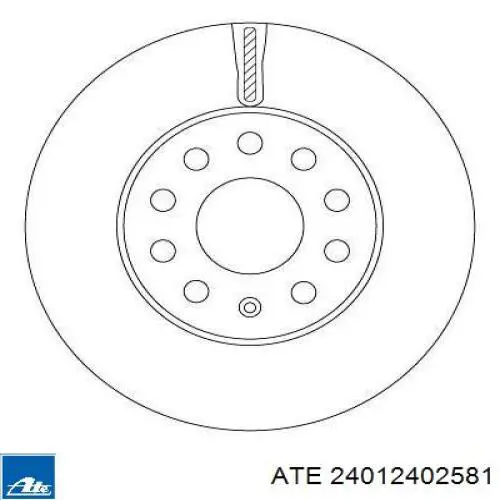 Купить 24012402581 ATE Ротор тормозной