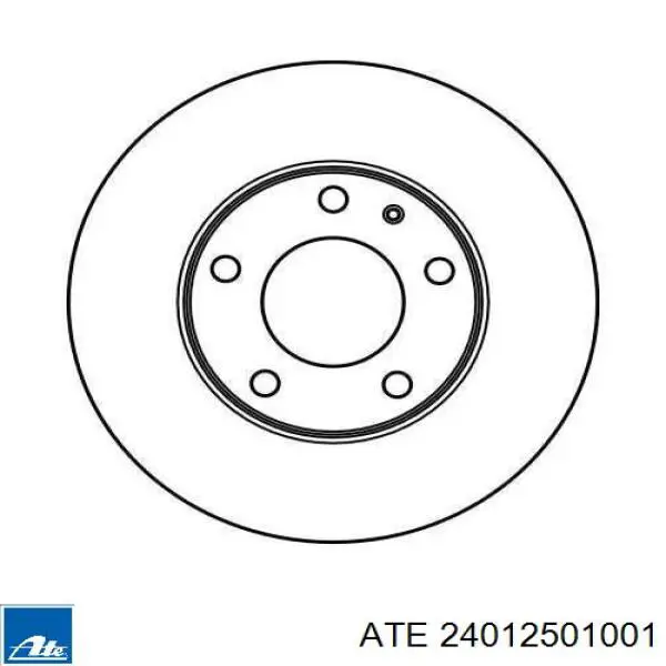 24.0125-0100.1 ATE диск тормозной передний