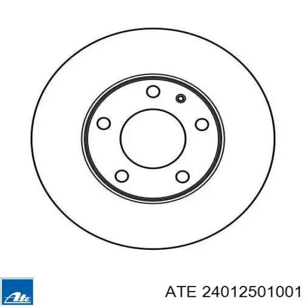 Передние тормозные диски 24012501001 ATE