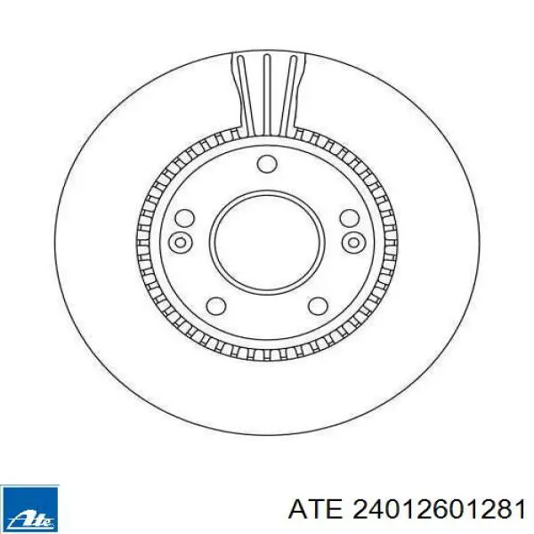 Тормоз дисковый передний ATE 24012601281 цена, от 60.81 USD