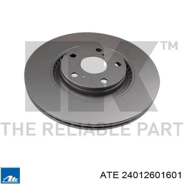 Диск гальмівний передній 24012601601 ATE