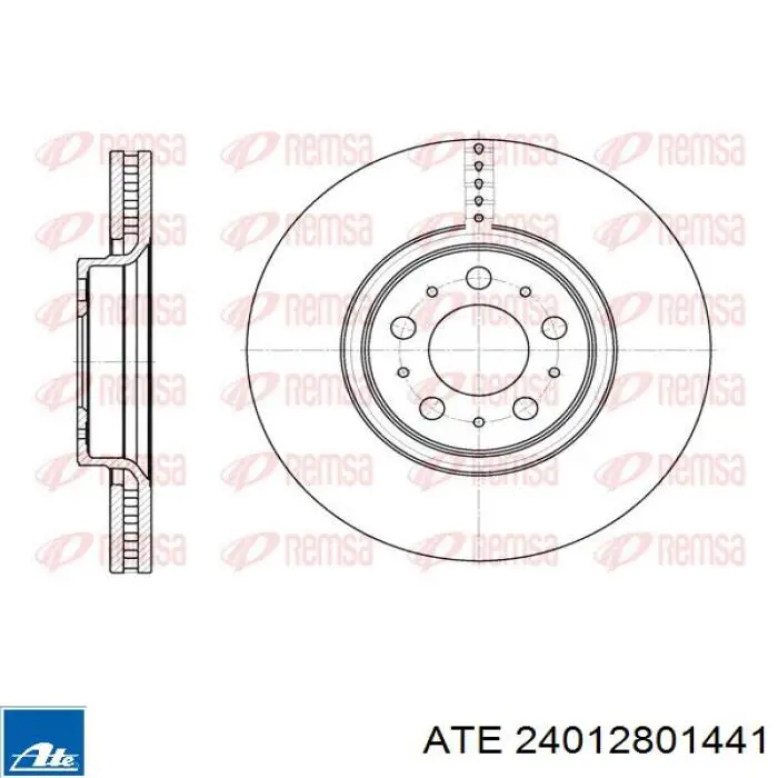Тормоз дисковый передний ATE 24012801441 цена, от 73.83 USD