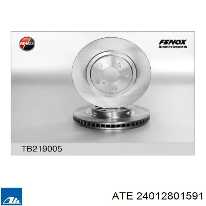 Тормоз дисковый передний ATE 24012801591 цена, от 57.82 USD